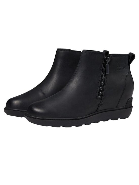 Sorel Shoes - NWT Sorel Womens Evie II Zip Wedge Ankle Boot 2056371 Black / Black 8.5M